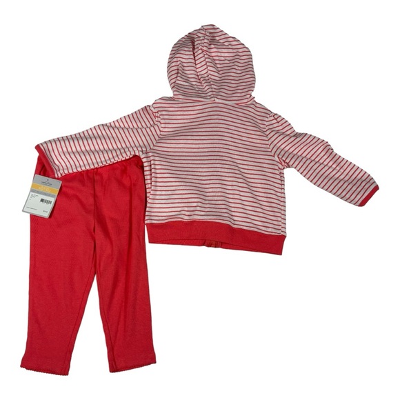 NWT Baby - Carters Girls 3-Piece Set - Orange and White - 12 months - Picture 5 of 6